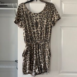 leopard romper